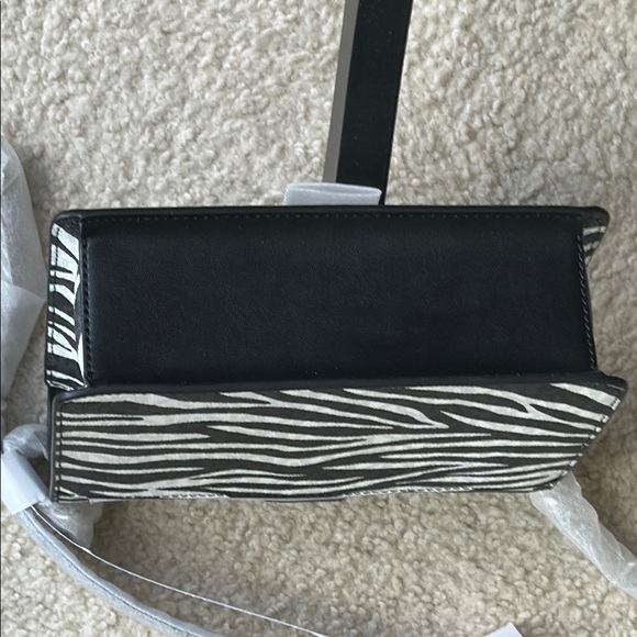 MK Greenwich Small Zebra Print Calf Hair Crossbody Bag - Picture 15 of 16